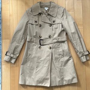 J Crew Vintage Classic Trench Coat Size 6